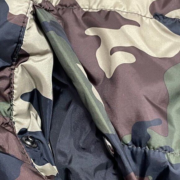 Swiss Tech Puffer Vest Jacket Women Size S Camo Zip Hunt Army Sleeveless Pocket - Picture 7 of 10